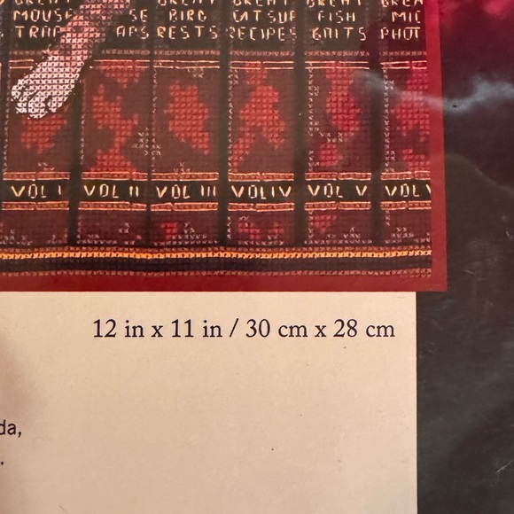 New Dimensions Crafts Frederick the Literate by Charles Wysocki Cross Stitch - Picture 3 of 3